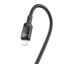 Заредете изображение във визуализатора на галерията – Hoco кабел type c към iphone lightning 8-pin power delivery pd20w moulder u106 1,2m black - TopMag
