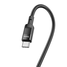 Заредете изображение във визуализатора на галерията – Hoco кабел type c към type c power delivery pd100w moulder u106 1,2m black - TopMag
