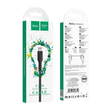 Заредете изображение във визуализатора на галерията – Hoco кабел usb banay for iPhone lightning 8-pin 2,4a u31 black - TopMag
