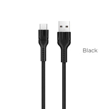 Заредете изображение във визуализатора на галерията – Hoco кабел usb banay for typ c 2,4a u31 black - TopMag
