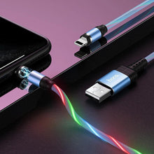 Заредете изображение във визуализатора на галерията – Hoco кабел usb for iPhone lightning 8-pin magnetic ingenious 2a u90 blue - TopMag
