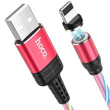 Заредете изображение във визуализатора на галерията – Hoco кабел usb for iPhone lightning 8-pin magnetic ingenious 2a u90 red - TopMag
