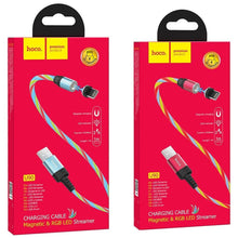 Заредете изображение във визуализатора на галерията – Hoco кабел usb for iPhone lightning 8-pin magnetic ingenious 2a u90 red - TopMag
