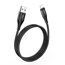 Заредете изображение във визуализатора на галерията – Hoco кабел usb magnetic shadow led for iPhone lightning 8-pin 2,4a u93 black - TopMag
