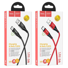 Заредете изображение във визуализатора на галерията – Hoco кабел usb magnetic shadow led for typ c 3a u93 red - TopMag
