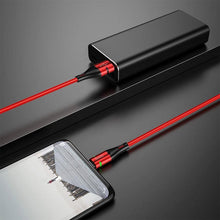 Заредете изображение във визуализатора на галерията – Hoco кабел usb magnetic shadow led micro 2,4a red - TopMag
