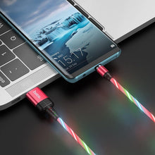 Заредете изображение във визуализатора на галерията – Hoco кабел usb - type c 2a magnetic ingenious u90 red - TopMag
