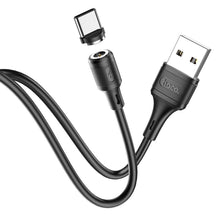 Заредете изображение във визуализатора на галерията – Hoco kabel usb - type c magnetic 3a sereno x52 black - TopMag

