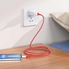 Заредете изображение във визуализатора на галерията – Hoco кабел за iphone lightning 8-pin 2,4a ferry x70 1m red - TopMag
