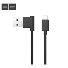 Заредете изображение във визуализатора на галерията – Hoco l shape charging data кабел for micro upm10 1 metr black - TopMag

