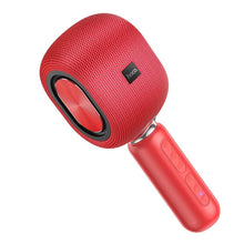 Заредете изображение във визуализатора на галерията – Hoco microphone with speaker bk8 cool hi k song vigor red - TopMag
