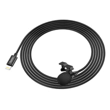 Заредете изображение във визуализатора на галерията – Hoco микрофон за iphone lightning 8-pin l14 black - TopMag
