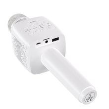 Заредете изображение във визуализатора на галерията – Hoco multimedia karaoke microphone bk5 cantando white - TopMag
