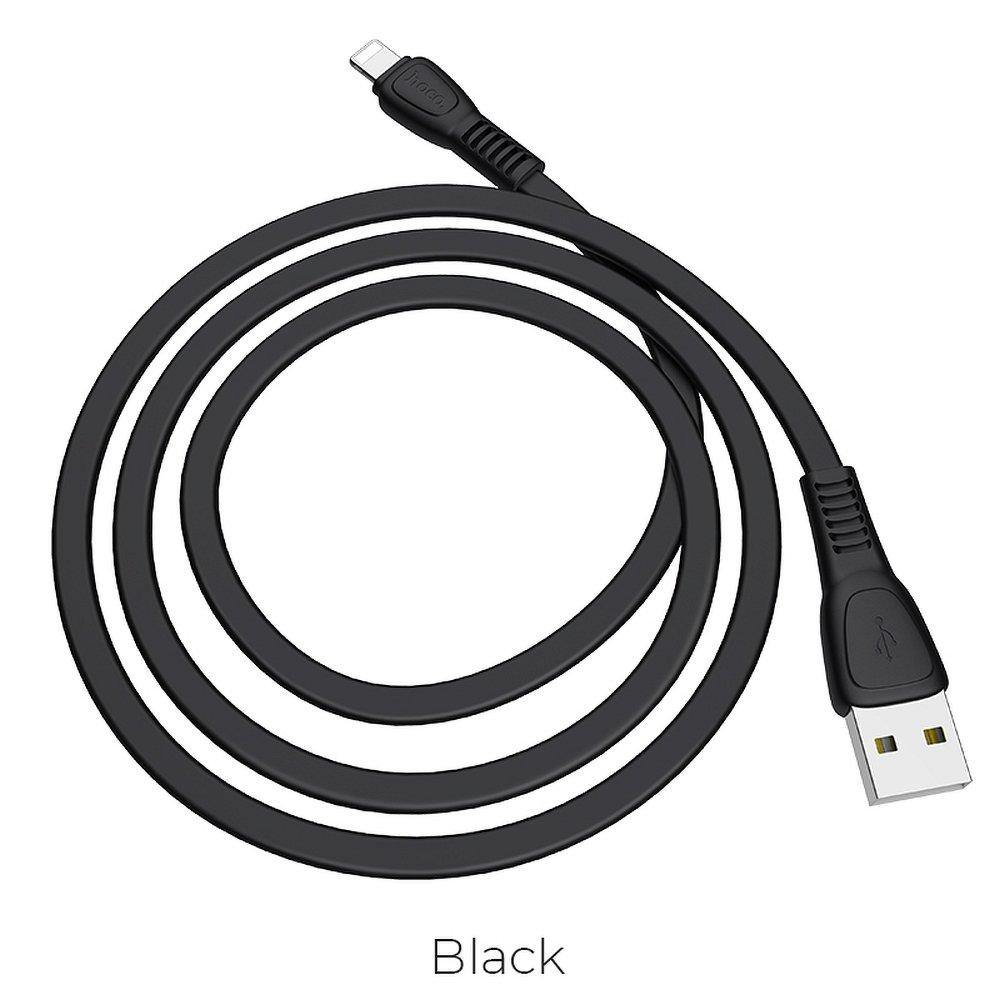 Hoco noah charging data кабел for iPhone lightning 8-pin x40 1 metr black - TopMag