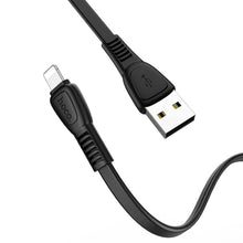 Заредете изображение във визуализатора на галерията – Hoco noah charging data кабел for iPhone lightning 8-pin x40 1 metr black - TopMag
