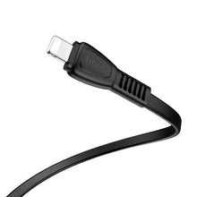 Заредете изображение във визуализатора на галерията – Hoco noah charging data кабел for iPhone lightning 8-pin x40 1 metr black - TopMag
