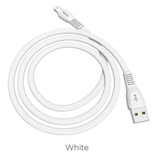 Заредете изображение във визуализатора на галерията – Hoco noah charging data кабел for iPhone lightning 8-pin x40 1 metr white - TopMag
