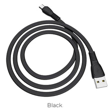 Заредете изображение във визуализатора на галерията – Hoco noah charging data кабел for micro x40 1 metr black - TopMag
