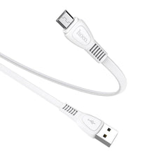 Заредете изображение във визуализатора на галерията – Hoco noah charging data кабел for micro x40 1 metr white - TopMag
