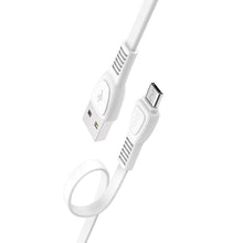 Заредете изображение във визуализатора на галерията – Hoco noah charging data кабел for micro x40 1 metr white - TopMag

