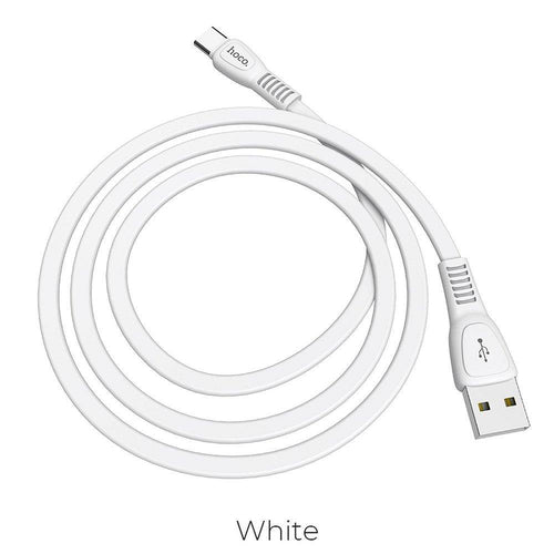 Hoco noah charging data кабел for type c x40 1 metr white - TopMag