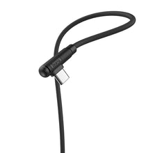 Заредете изображение във визуализатора на галерията – Hoco pleasure silicone charging data кабел for type c x46 92 degree 1 meter black - TopMag

