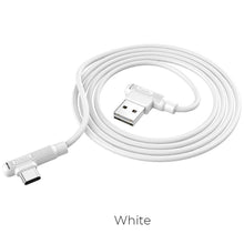 Заредете изображение във визуализатора на галерията – Hoco pleasure silicone charging data кабел for type c x46 92 degree 1 meter white - TopMag
