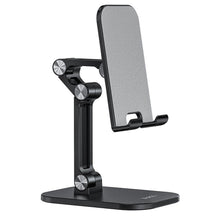 Заредете изображение във визуализатора на галерията – Hoco desktop stand double folding excelente ph30 ( 4,7" - 10" ) black - TopMag
