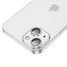 Заредете изображение във визуализатора на галерията – Hoco протектор за камера за iphone 13 mini / iphone 13 eagle eye metal silver (v12) - TopMag

