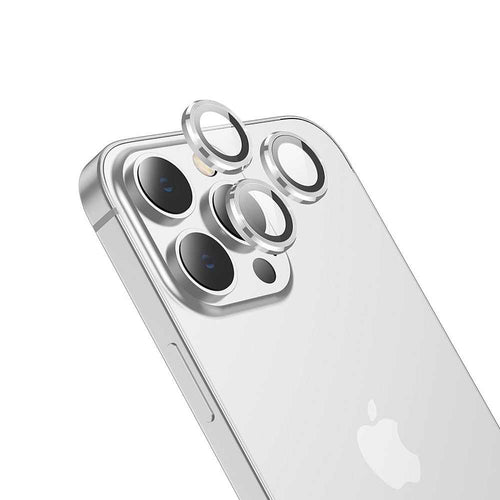 Hoco протектор за камера за iphone 13 pro / 13 pro max eagle eye metal silver (v12) - TopMag