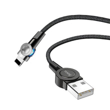 Заредете изображение във визуализатора на галерията – Hoco selected magnetic charging кабел for lightning 8-pin s8 black - TopMag

