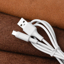 Заредете изображение във визуализатора на галерията – Hoco soarer charging data кабел for typ c x25 white - TopMag
