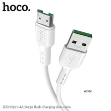 Заредете изображение във визуализатора на галерията – Hoco surge fast charge 4a micro x33 white - TopMag
