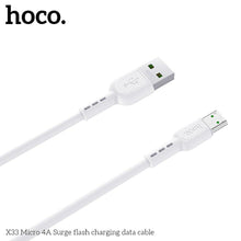 Заредете изображение във визуализатора на галерията – Hoco surge fast charge 4a micro x33 white - TopMag
