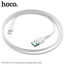 Заредете изображение във визуализатора на галерията – Hoco surge fast charge 4a micro x33 white - TopMag
