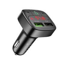 Заредете изображение във визуализатора на галерията – Hoco transmitter fm bluetooth 2xusb qc3.0 18w promise e59 черен - TopMag
