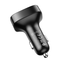Заредете изображение във визуализатора на галерията – Hoco transmitter fm bluetooth 2xusb qc3.0 18w promise e59 черен - TopMag
