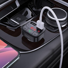 Заредете изображение във визуализатора на галерията – Hoco transmitter fm bluetooth 2xusb qc3.0 18w promise e59 черен - TopMag
