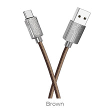 Заредете изображение във визуализатора на галерията – Hoco treasure charging data кабел for type-c u61 brown - TopMag
