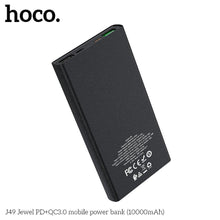 Заредете изображение във визуализатора на галерията – Hoco външна батерия / power bank 10 000mah + qc3.0 с lcd j49 черен - TopMag
