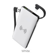Заредете изображение във визуализатора на галерията – Hoco външна батерия / power bank с безжично зареждане 10w + qc 3.0 + pd 18w s10 10 000mah бял - TopMag
