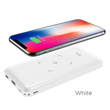 Заредете изображение във визуализатора на галерията – Hoco външна батерия / power bank с безжично зареждане j50 бял - TopMag
