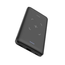 Заредете изображение във визуализатора на галерията – Hoco външна батерия / power bank с безжично зареждане j50 черен - TopMag
