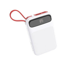 Заредете изображение във визуализатора на галерията – Hoco външна батерия / power bank с lcd + кабел micro usb 10 000mah j40 бял - TopMag
