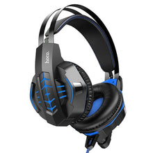 Заредете изображение във визуализатора на галерията – Hoco w102 cool tour gaming headphones blue - TopMag
