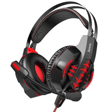 Заредете изображение във визуализатора на галерията – Hoco w102 cool tour gaming headphones red - TopMag

