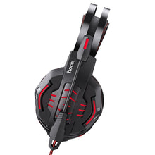 Заредете изображение във визуализатора на галерията – Hoco w102 cool tour gaming headphones red - TopMag
