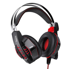 Заредете изображение във визуализатора на галерията – Hoco w102 cool tour gaming headphones red - TopMag

