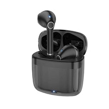 Заредете изображение във визуализатора на галерията – Hoco wirelees bluetooth headset clear explore tws ew15 black - TopMag
