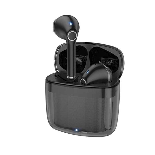 Hoco wirelees bluetooth headset clear explore tws ew15 black - TopMag